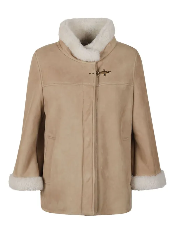 Leather Shealing Cape - Fay