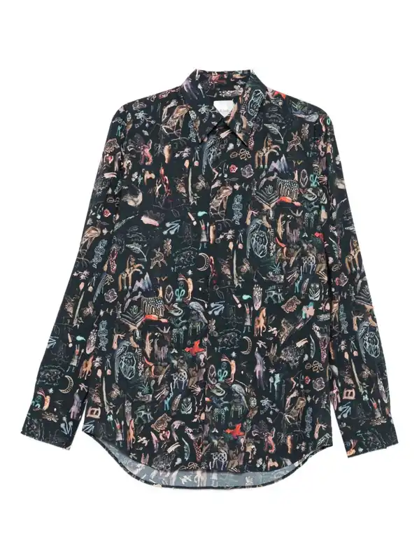Printed Cotton Shirt - Paul Smith