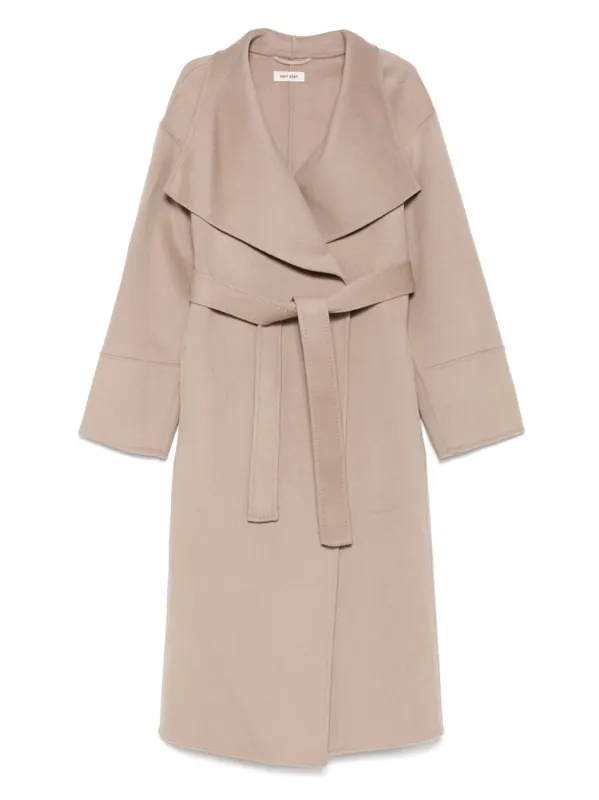 Cashmere Belted Coat - Soft Goat