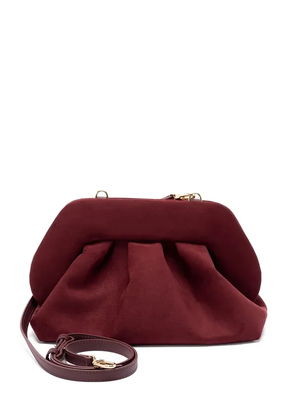 Tia Suede Clutch - Themoire'