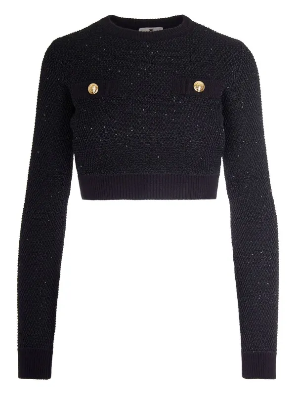 Wool Crewneck Sweater - Elisabetta Franchi