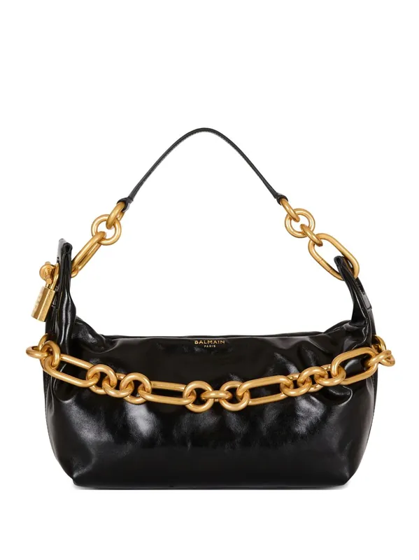 Sync Medium Leather Shoulder Bag - Balmain