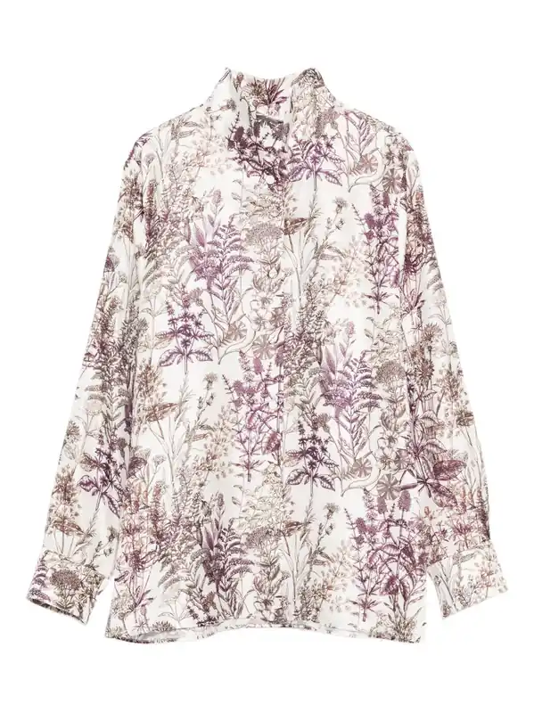 Printed Silk Shirt - Trame Auree