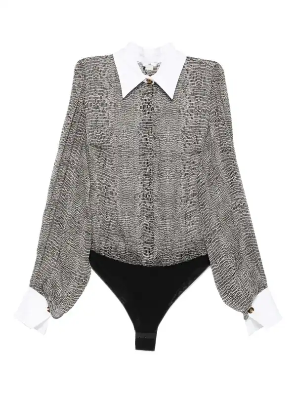 Silk Shirt Bodysuit - Elisabetta Franchi