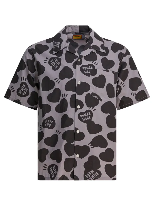 Heart Vacation Shirts Grey - Human Made