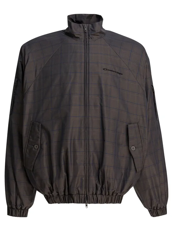 Nylon Jacket Jackets And Coats Grey - Balenciaga