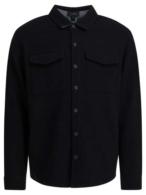 Cotton Overshirt Jacket Jackets And Coats Blue - Vince