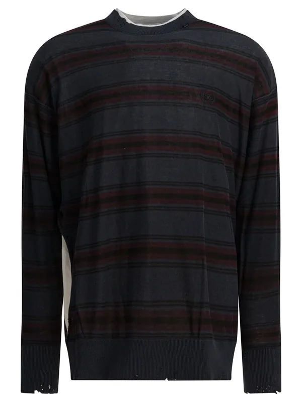 Layered Knitting Tops Black - Balenciaga