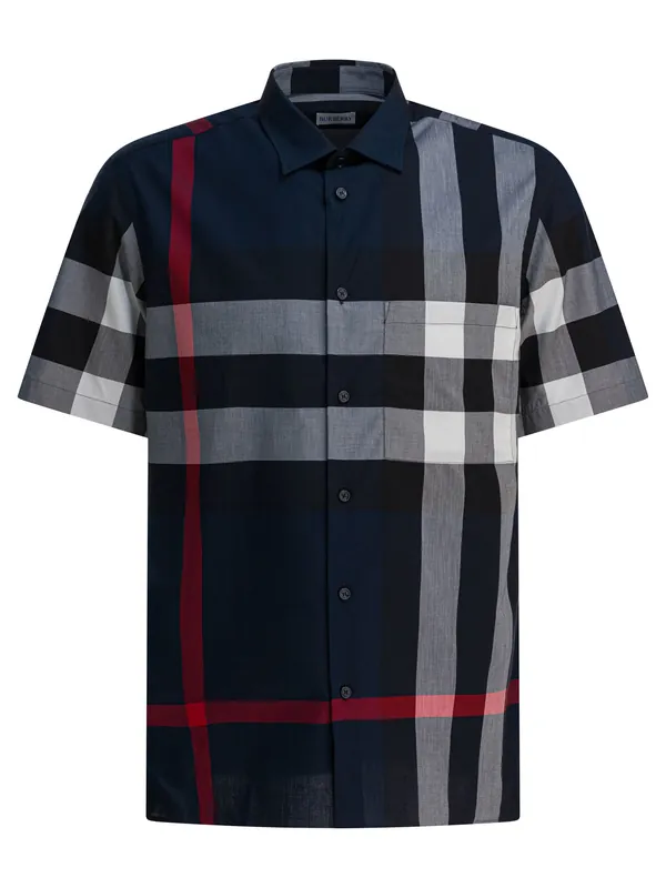 Check Shirts Blue - Burberry