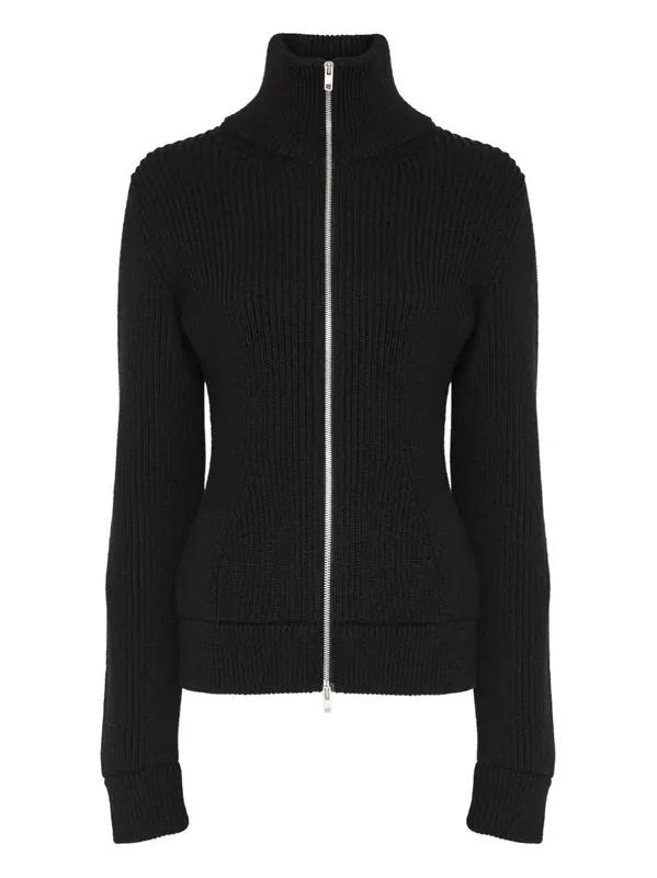 Ribbed Cardigan With Zip - Maison Margiela