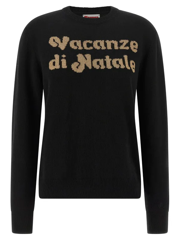 New Queen - Vacanze di Natale New Queen-Vacanze Di Natale Sweaters And Cardigans Black