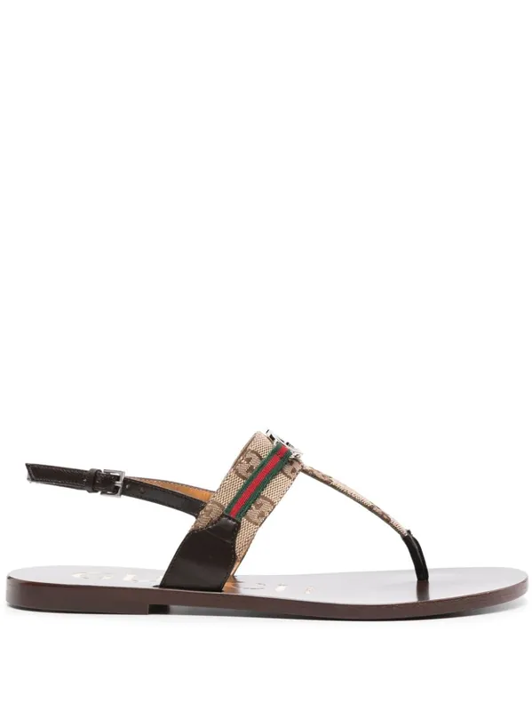 Slingback Thong Sandals - Gucci