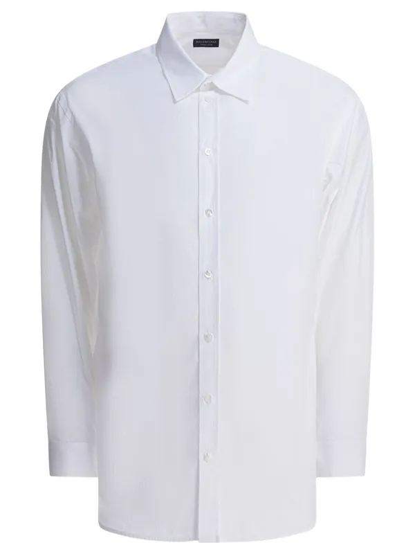 Cotton Shirt Shirts White - Balenciaga