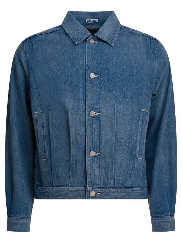 Finx Jackets And Coats Light Blue - Auralee