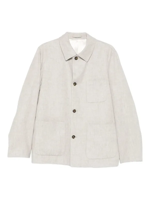 Jacket With Patch Pockets - Lardini