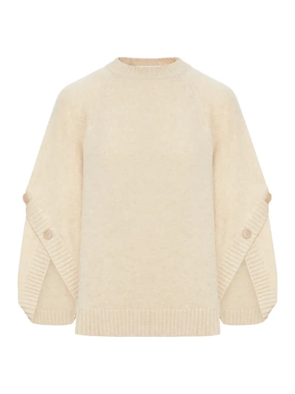Oversized Wool And Cashmere Sweater - Max Mara