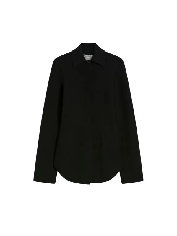 Viscose Knit Shirt - Runway - Black