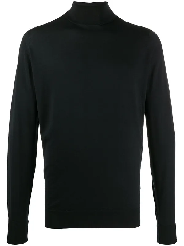 Richards Extra Fine Merino Wool Turtleneck - John Smedley