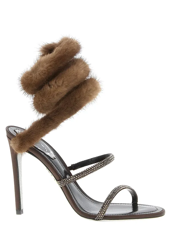 Lindsey Sandals Brown - René Caovilla