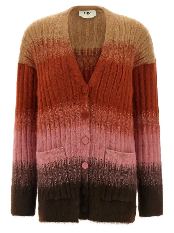 Vanisé Knit Cardigan Sweaters And Cardigans Multicolor - Fendi