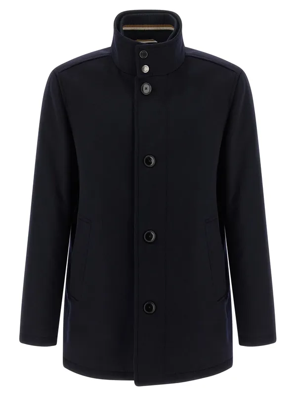 H-Coxtan-234 Coats And Trench Coats Blue