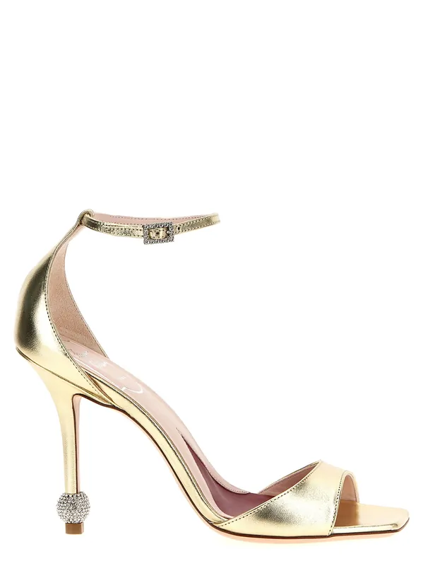 Marlene Sandals Gold - Roger Vivier