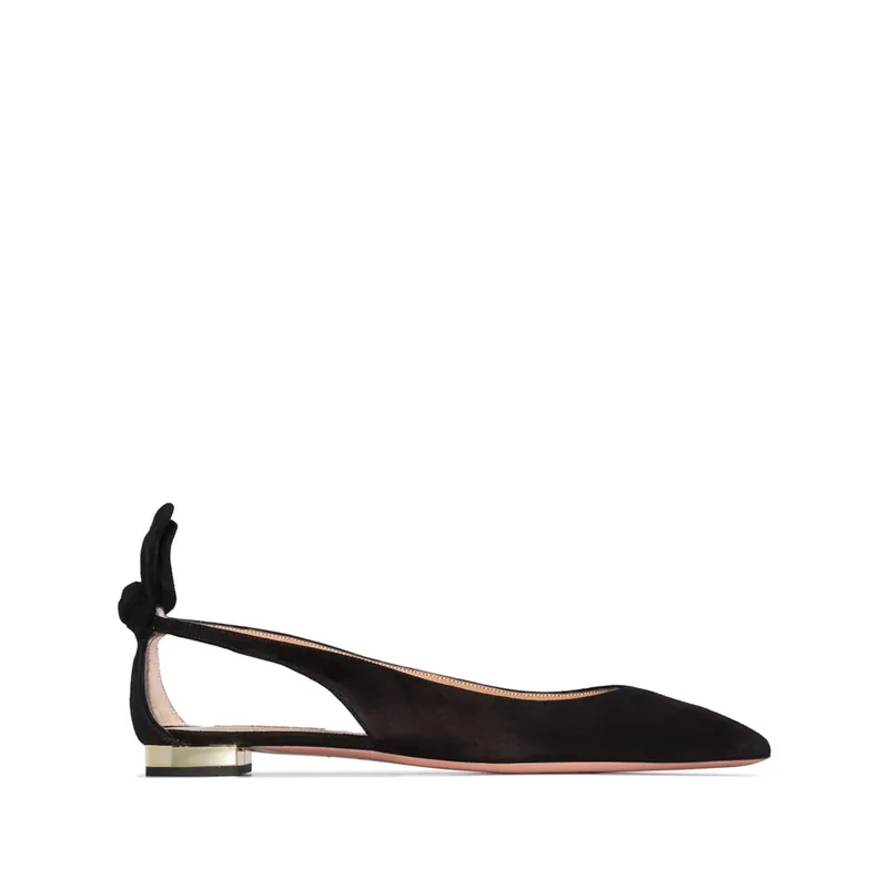 Bow Tie Shoes Black - Aquazzura