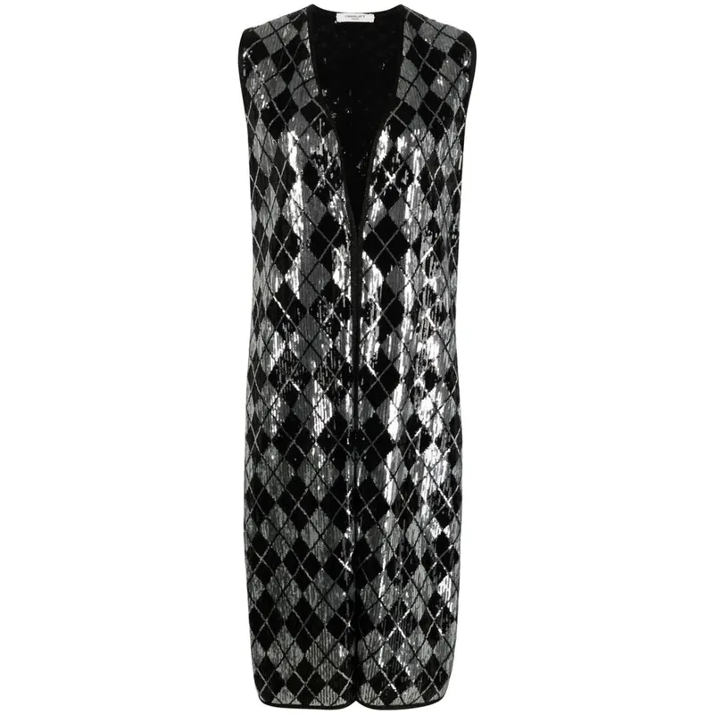 Waistcoats Silver, Black - Charlott