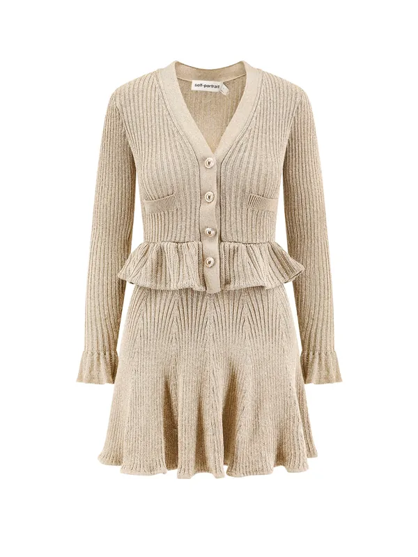 Lurex Short Dress - Self-Portrait