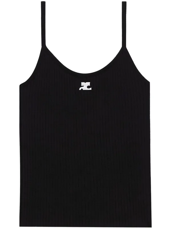 Reedition Ribbed Knitted Tank Top - Courrèges