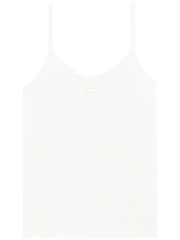 Reedition Ribbed Knitted Tank Top - Courrèges