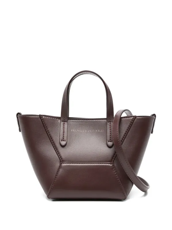 Tote Bag With Handle - Brunello Cucinelli