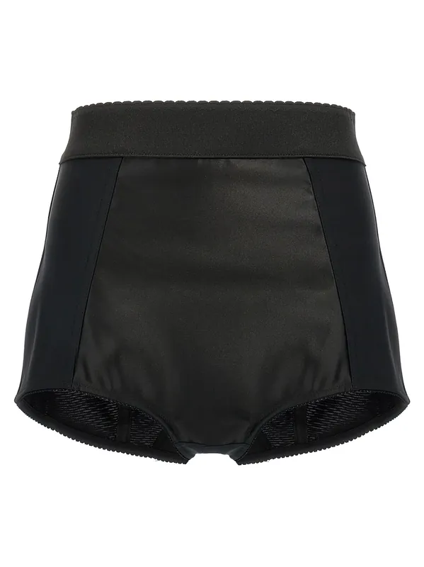 Satin Culottes Bermuda And Short Black - Dolce & Gabbana