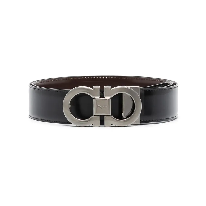 Gancini Belts Black, Brown - Ferragamo