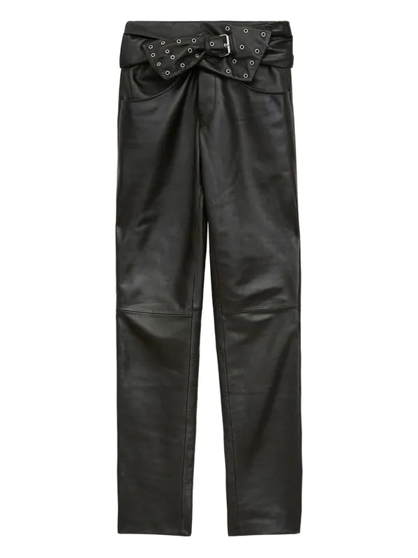 Chazia Leather Trousers - Isabel Marant