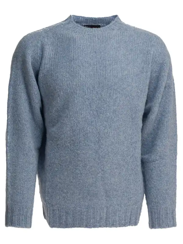 Shaggy Bernard Knitwear Light Blue - Beams Plus