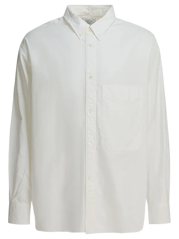 Lisa Oxford Sn Shirts White - Beams Plus