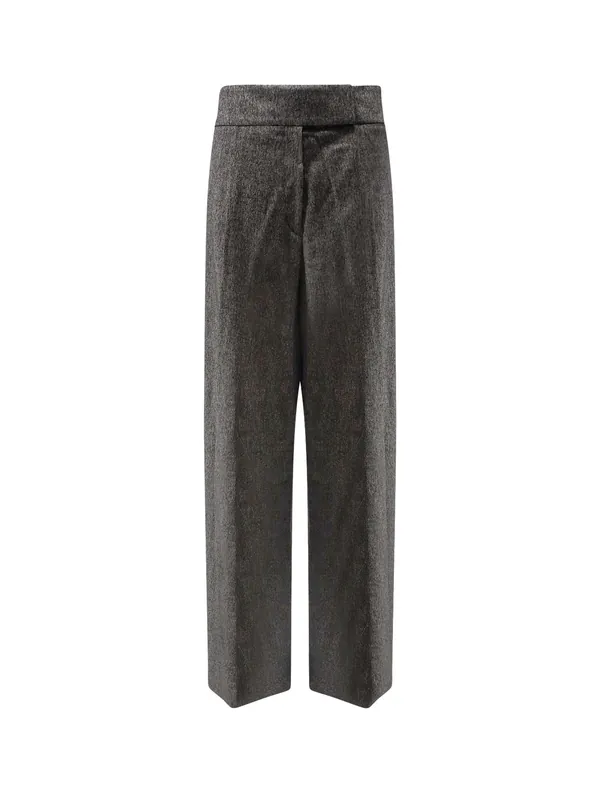 Telda Viscose And Virgin Wool Trousers - Boss