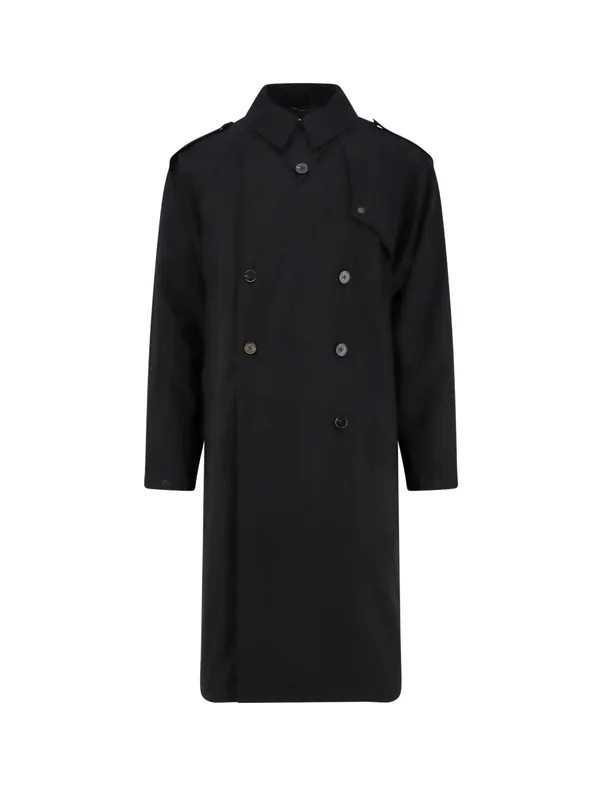 Luca Drill Superfine Wool 2 Layers Coat - Palto