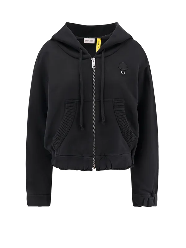 6 Moncler Willow Smith Cotton Sweatshirt With Iconic Detail