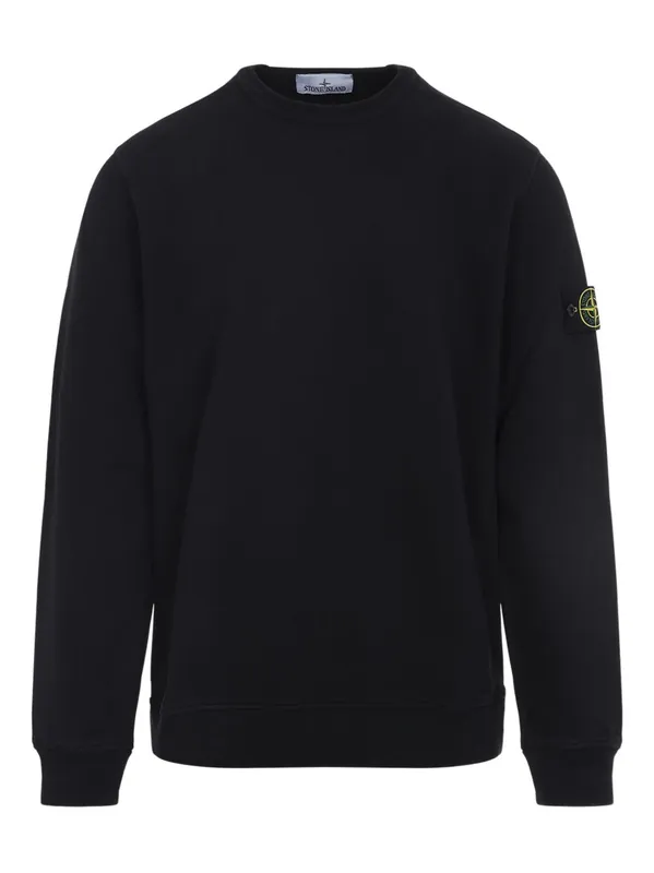 Logo Cotton Crewneck Sweatshirt - Stone Island