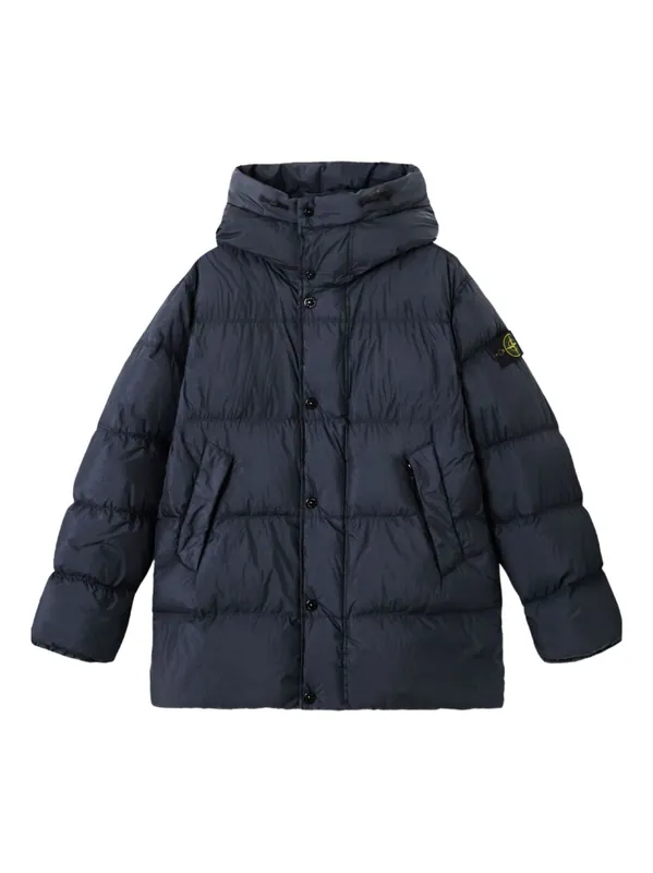 Short Hooded Down Jacekt - Stone Island