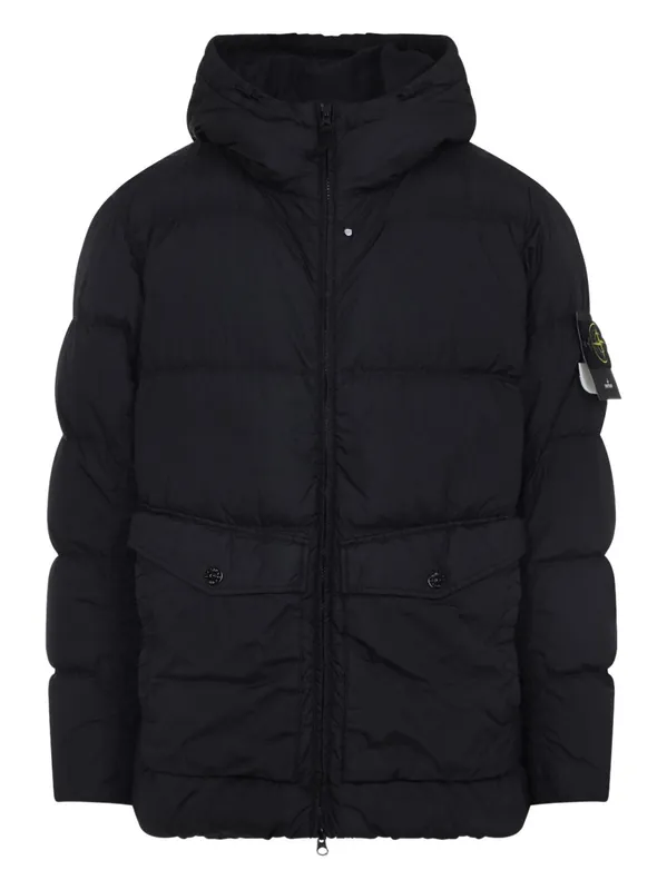 Nylon Hooded Down Jacket - Stone Island