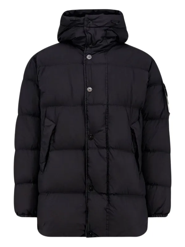 Short Hooded Down Jacekt - Stone Island