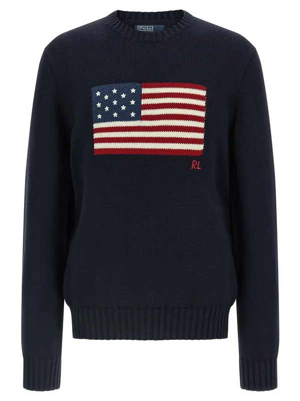 Intarsia Sweater Sweaters And Cardigans Blue - Polo Ralph Lauren