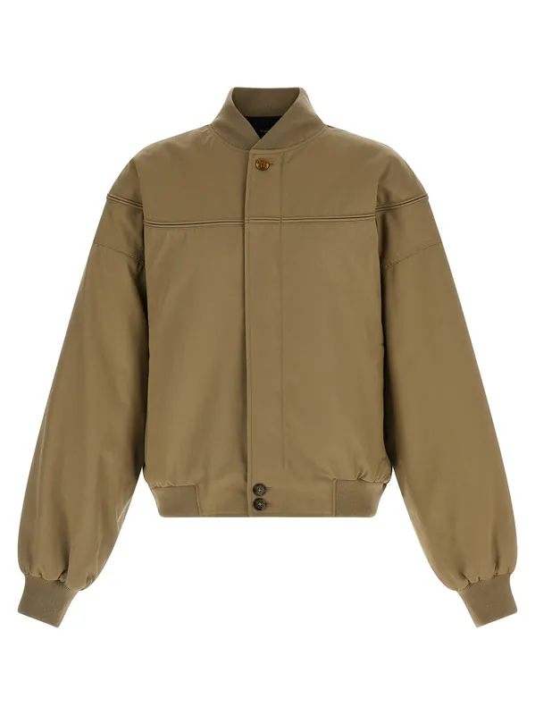 Gas Station Puffer Jackets Beige - Willy Chavarria