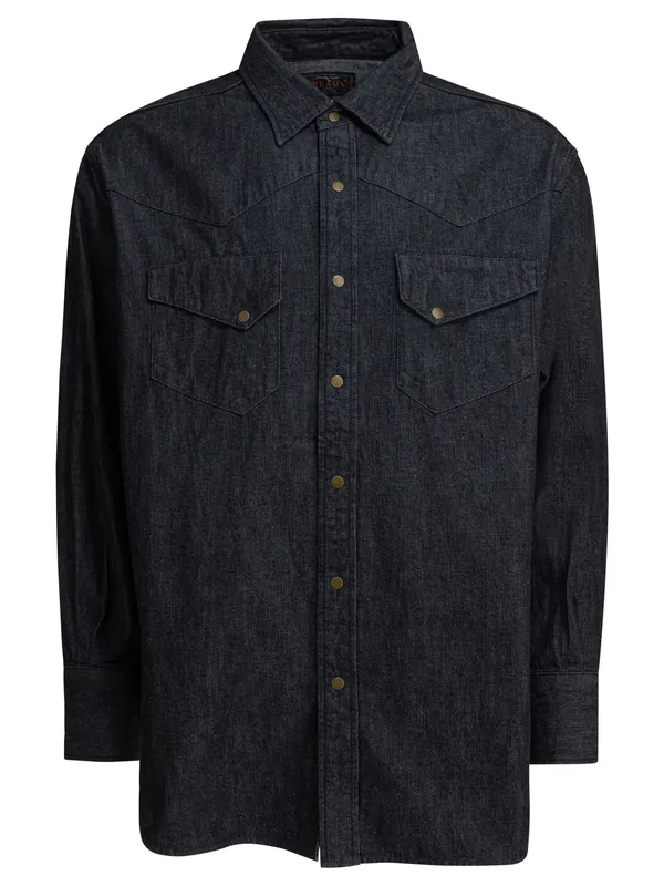 Western Double Dye Shirts Blue - Beams Plus