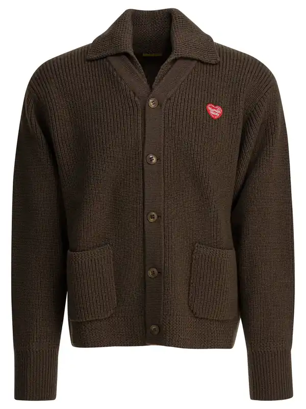 Wool Cardigan Knitwear Brown - Human Made