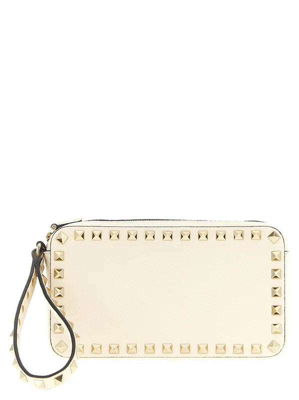 Rockstud Clutch White - Valentino Garavani