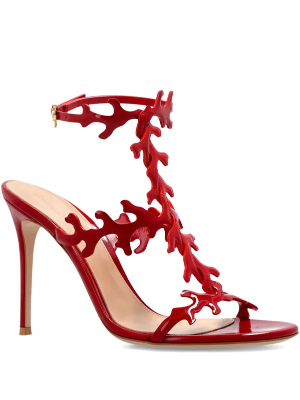 Ocean Leather Heel Sandals - Gianvito Rossi